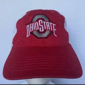 Ohio State University Buckeyes Dad Hat Cap Strapback Red/White Adjustable